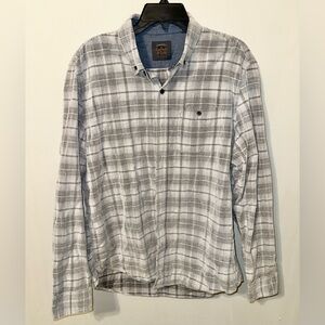 Copper & Oak White and Gray Plaid Shirt